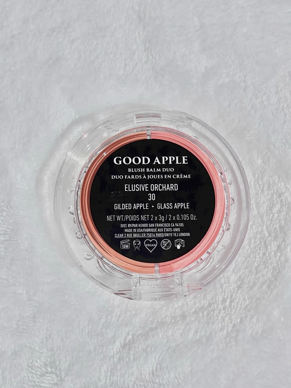 KVD Beauty Good Apple Blush Balm Duo - Elusive Orchard 30 - NIB